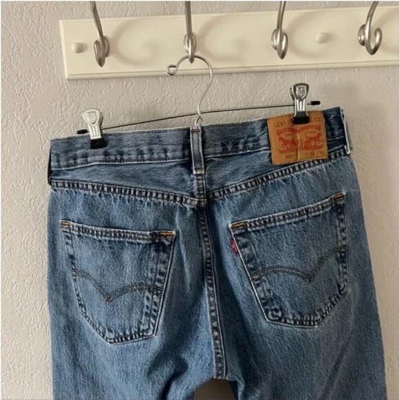 Levi's 501 Straight Leg Jeans 33Wx30L - Picture 5 of 8